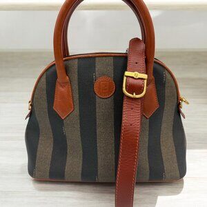 Fendi Pequin Alma Handbag